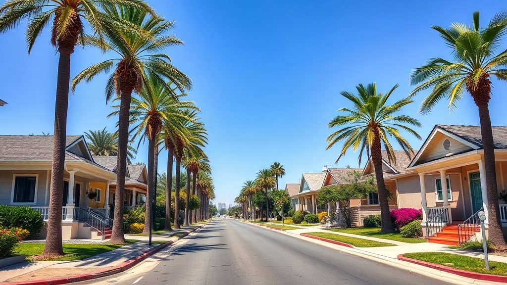 Beautiful Long Beach neighborhood